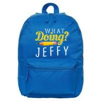 What Doing Jeffy 16 in Basic Backpack