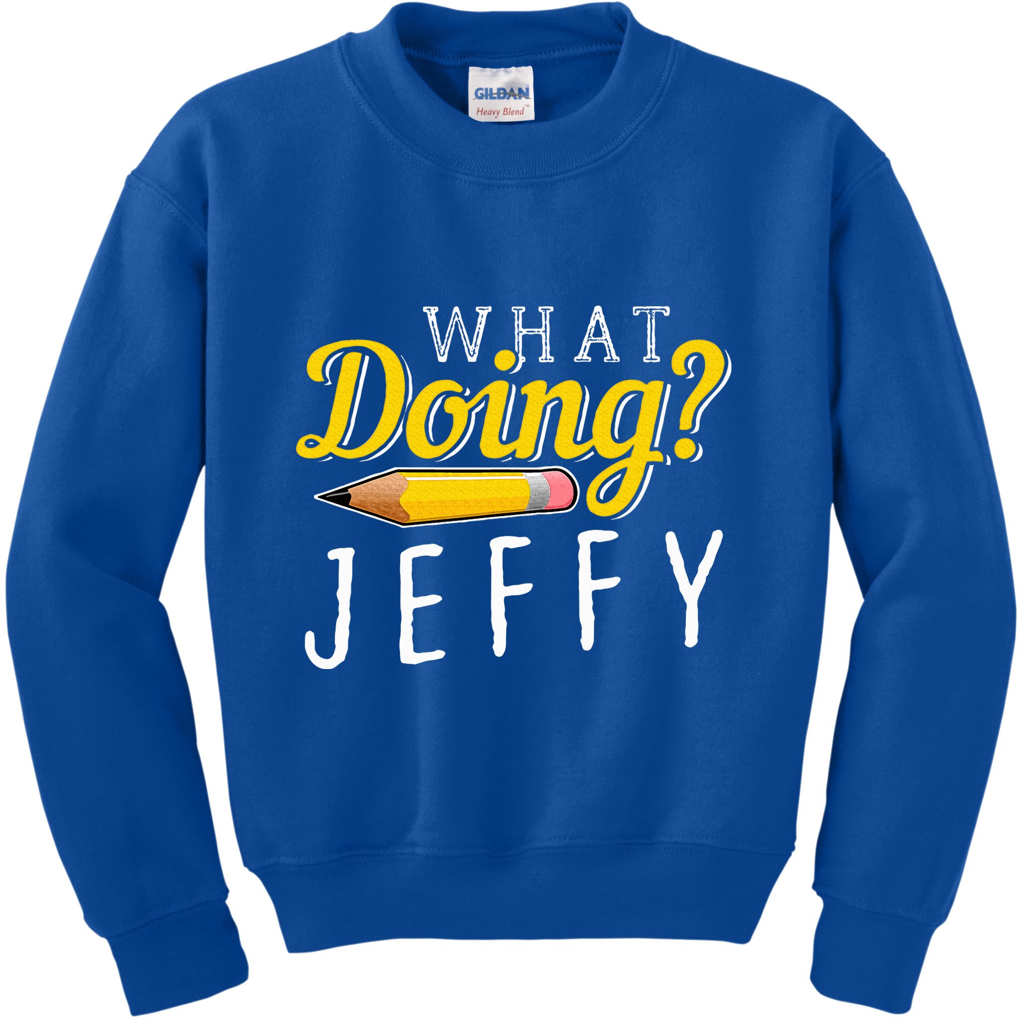 What Doing Jeffy Kids Sweatshirt