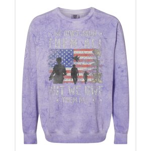 We Dont Know Them All But We Owe Them All Veterans Day Colorblast Crewneck Sweatshirt