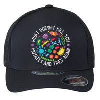 What Doesnt Kill You Mutates And Tries Again Funny Biology Flexfit Unipanel Trucker Cap