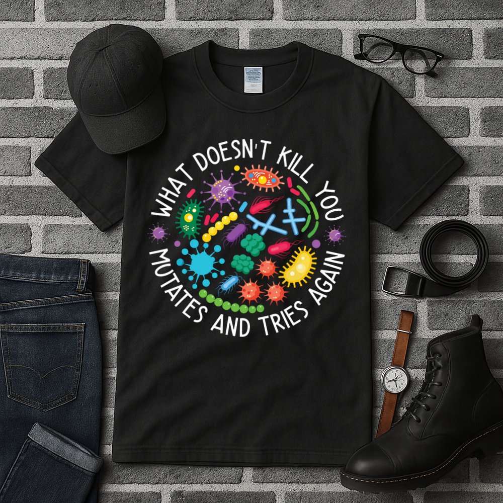 What Doesnt Kill You Mutates And Tries Again Funny Biology Tall T-Shirt