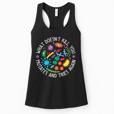 What Doesnt Kill You Mutates And Tries Again Funny Biology Womens Tank Top
