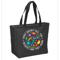 What Doesnt Kill You Mutates And Tries Again Funny Biology Zip Tote Bag