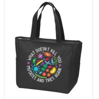 What Doesnt Kill You Mutates And Tries Again Funny Biology Zip Tote Bag