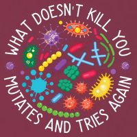 What Doesnt Kill You Mutates And Tries Again Funny Biology 16oz Travel Tumbler