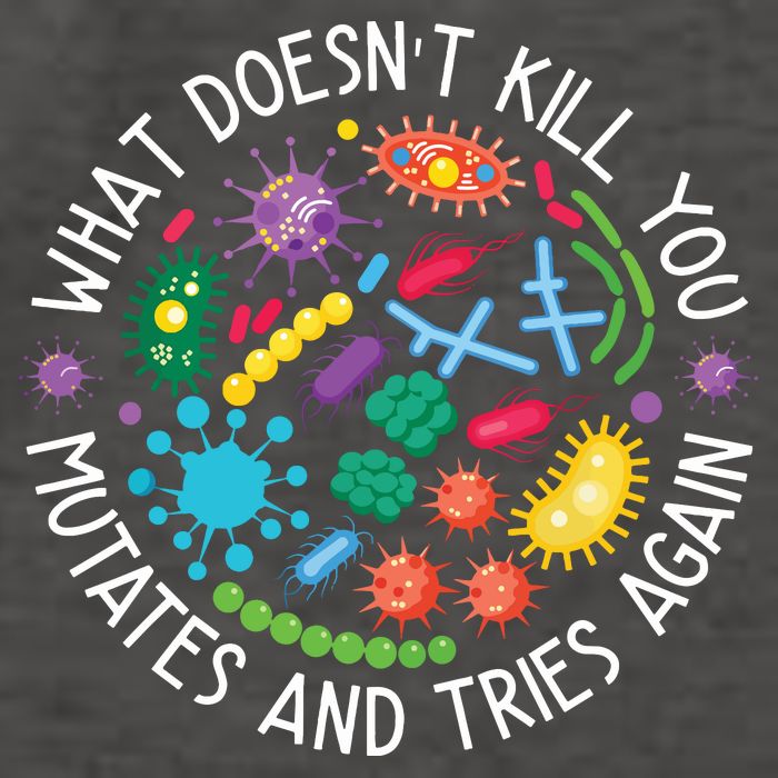 What Doesnt Kill You Mutates And Tries Again Funny Biology Vector Backpack