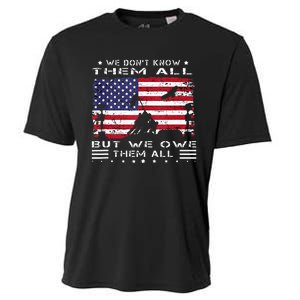 We Dont Know Them All But We Owe Them All Veterans Day Flag Cooling Performance Crew T-Shirt