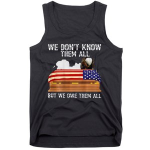 We Dont Know Them All But We Owe Them All 4th Of July Back Tank Top