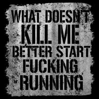 What Doesn't Kill Me Better Start Fucking Running Women's V-Neck T-Shirt