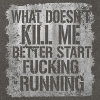 What Doesn't Kill Me Better Start Fucking Running Cotton Canvas Backpack