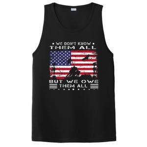 We DonT Know Them All But We Owe Them All Veterans Day Flag PosiCharge Competitor Tank