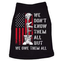 We DonT Know Them All But We Owe Them All Veterans Day Flag Doggie Tank