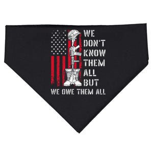 We DonT Know Them All But We Owe Them All Veterans Day Flag USA-Made Doggie Bandana