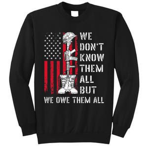 We DonT Know Them All But We Owe Them All Veterans Day Flag Sweatshirt