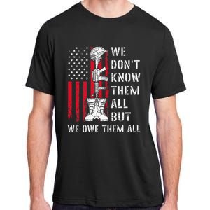 We DonT Know Them All But We Owe Them All Veterans Day Flag Adult ChromaSoft Performance T-Shirt