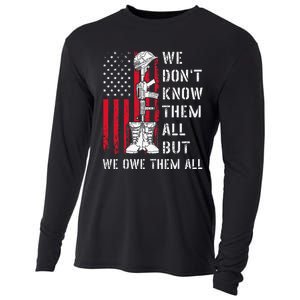 We DonT Know Them All But We Owe Them All Veterans Day Flag Cooling Performance Long Sleeve Crew