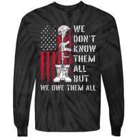 We DonT Know Them All But We Owe Them All Veterans Day Flag Tie-Dye Long Sleeve Shirt