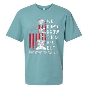 We DonT Know Them All But We Owe Them All Veterans Day Flag Sueded Cloud Jersey T-Shirt