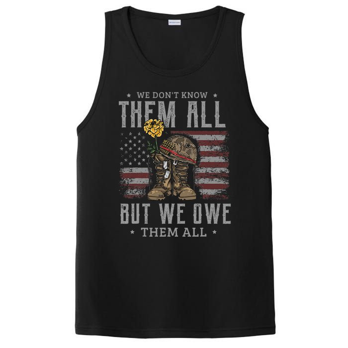 We DonT Know Them All But We Owe Them All Memorial Day PosiCharge Competitor Tank