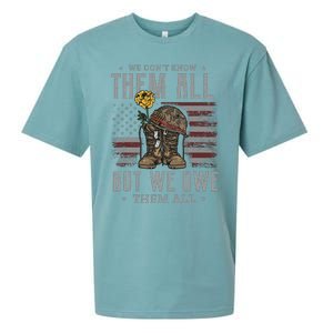 We DonT Know Them All But We Owe Them All Memorial Day Sueded Cloud Jersey T-Shirt