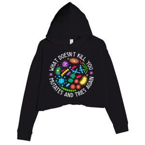 What DoesnT Kill You Mutates And Tries Again Lab Week 2024 Crop Fleece Hoodie