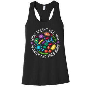 What DoesnT Kill You Mutates And Tries Again Lab Week 2024 Women's Racerback Tank