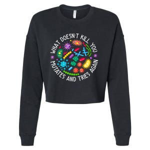 What DoesnT Kill You Mutates And Tries Again Lab Week 2024 Cropped Pullover Crew