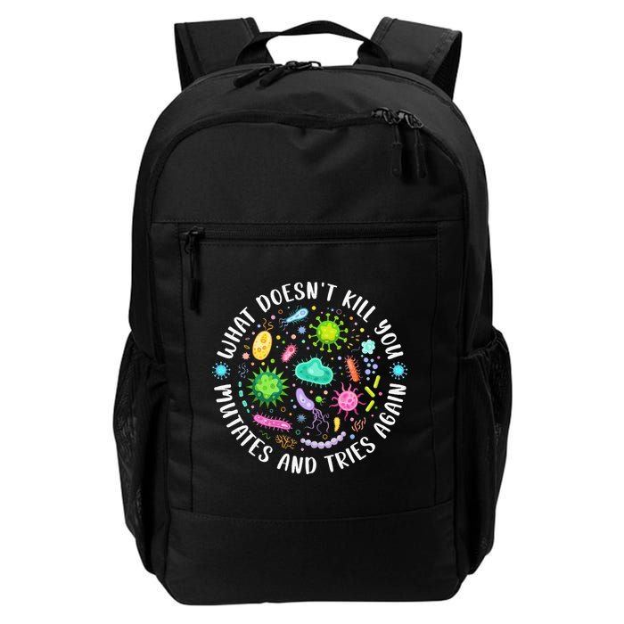 What DoesnT Kill You Mutates And Tries Again Funny Biology Backpack
