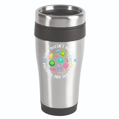 What DoesnT Kill You Mutates And Tries Again Funny Biology 16oz Travel Tumbler