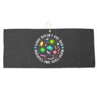 What DoesnT Kill You Mutates And Tries Again Funny Biology Large Microfiber Waffle Golf Towel