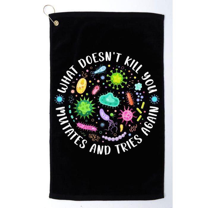 What DoesnT Kill You Mutates And Tries Again Funny Biology Golf Towel