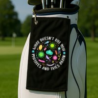 What DoesnT Kill You Mutates And Tries Again Funny Biology Golf Towel
