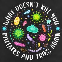 What DoesnT Kill You Mutates And Tries Again Funny Biology Microfiber Hand Towel