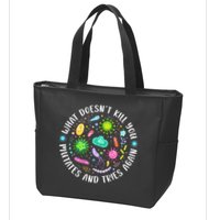 What DoesnT Kill You Mutates And Tries Again Funny Biology Zip Tote Bag