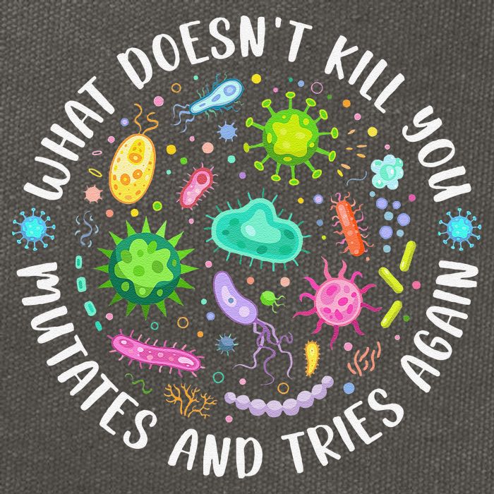 What DoesnT Kill You Mutates And Tries Again Funny Biology Cotton Canvas Backpack