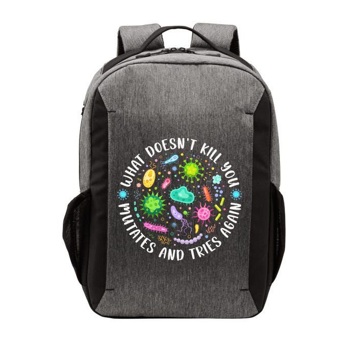 What DoesnT Kill You Mutates And Tries Again Funny Biology Vector Backpack