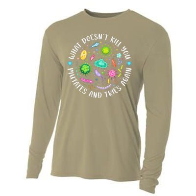 What DoesnT Kill You Mutates And Tries Again Funny Biology Cooling Performance Long Sleeve Crew