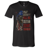 What doesn't kill me better start running V-Neck T-Shirt