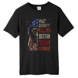 What doesn't kill me better start running Tall Fusion ChromaSoft Performance T-Shirt