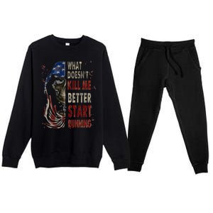 What doesn't kill me better start running Premium Crewneck Sweatsuit Set