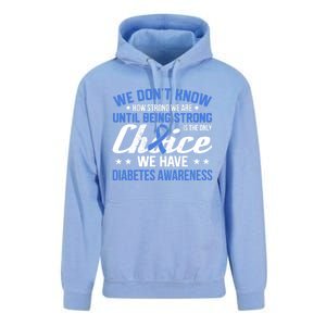 We Don't Know How Strong We Are Diabetes Awareness Funny Gift Unisex Surf Hoodie