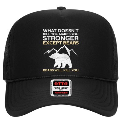 What DoesnT Kill You Makes You Stronger Mountain Hiking Trucker Hat