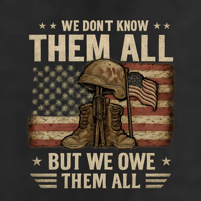 We Don't Know Them All But We Owe Them All Golf Towel