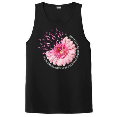 We Dont Know How Strong We Are Breast Cancer Daisy Ribbon Cute Gift PosiCharge Competitor Tank