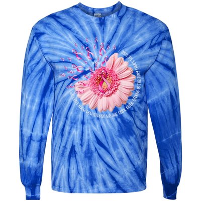 We Dont Know How Strong We Are Breast Cancer Daisy Ribbon Cute Gift Tie-Dye Long Sleeve Shirt