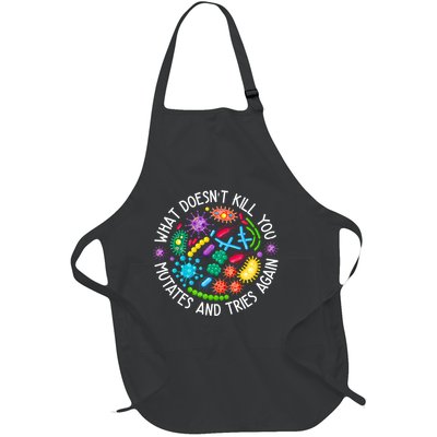 What DoesnT Kill You Mutates And Tries Again Lab Week 2024 Full-Length Apron With Pockets