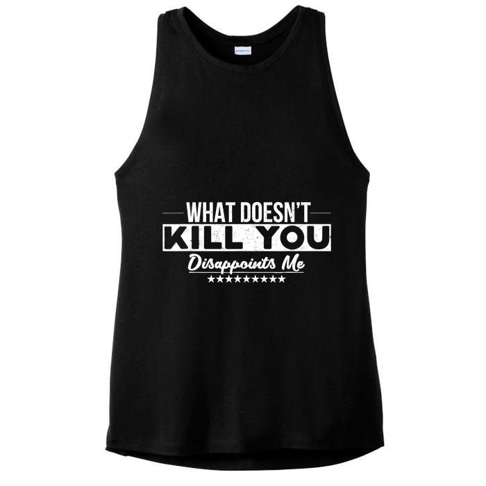 What DoesnT Kill You Disappoints Me Funny Ladies PosiCharge Tri-Blend Wicking Tank
