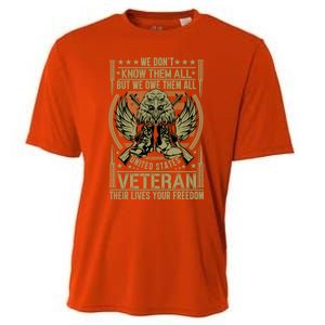 We Dont Know Them All But We Owe Distressed Veteran Gift Cooling Performance Crew T-Shirt