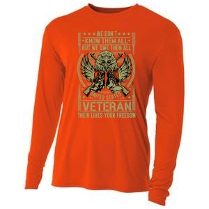 We Dont Know Them All But We Owe Distressed Veteran Gift Cooling Performance Long Sleeve Crew