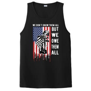 We Dont Know Them All But We Owe Them All Veterans Day Flag Great Gift PosiCharge Competitor Tank